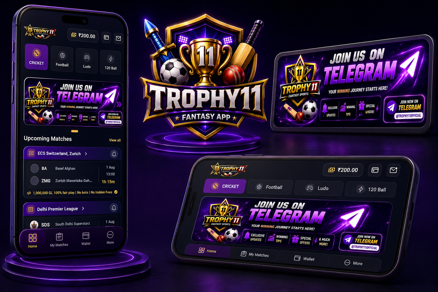 Trophy11 fantasy app showcase